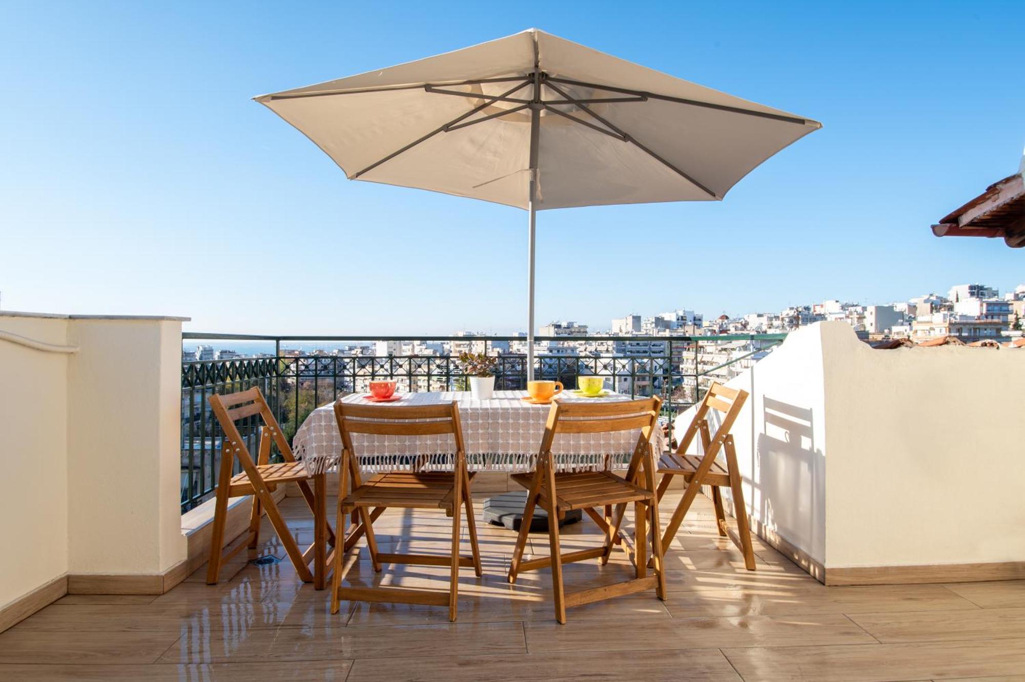 Sunset Rooftop Apartment Tesalónica Exterior foto